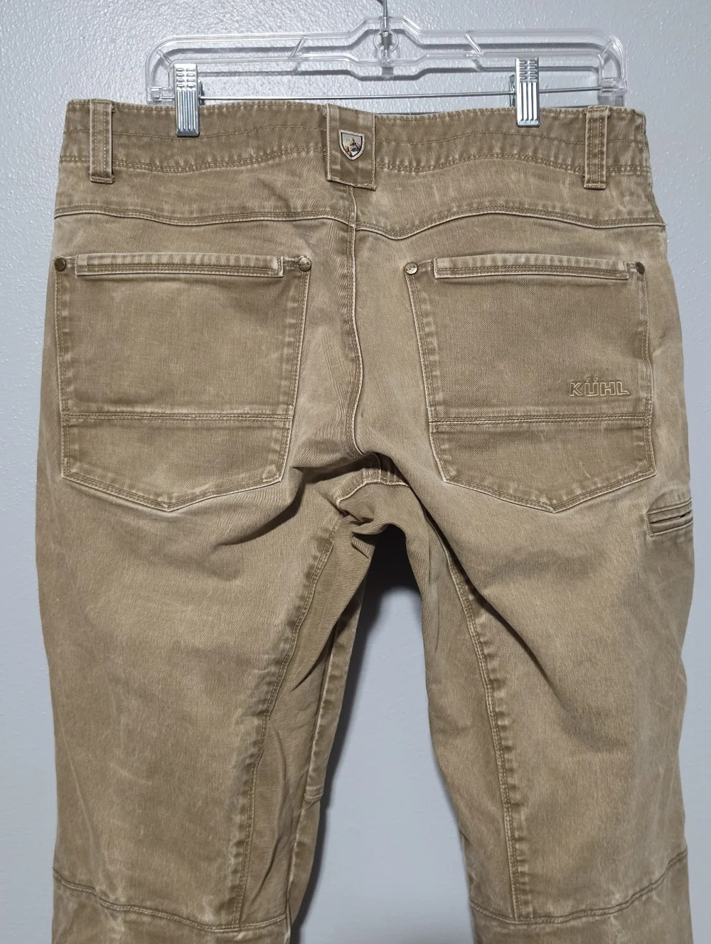 KÜHL Rydr Pants Mens 34x28 Tan Brown Canvas Workwear Gorpcore - Picture 6 of 11